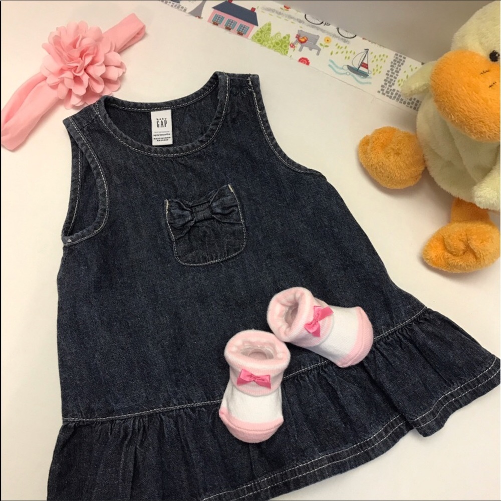 Baby Gap Denim Romper/Dress